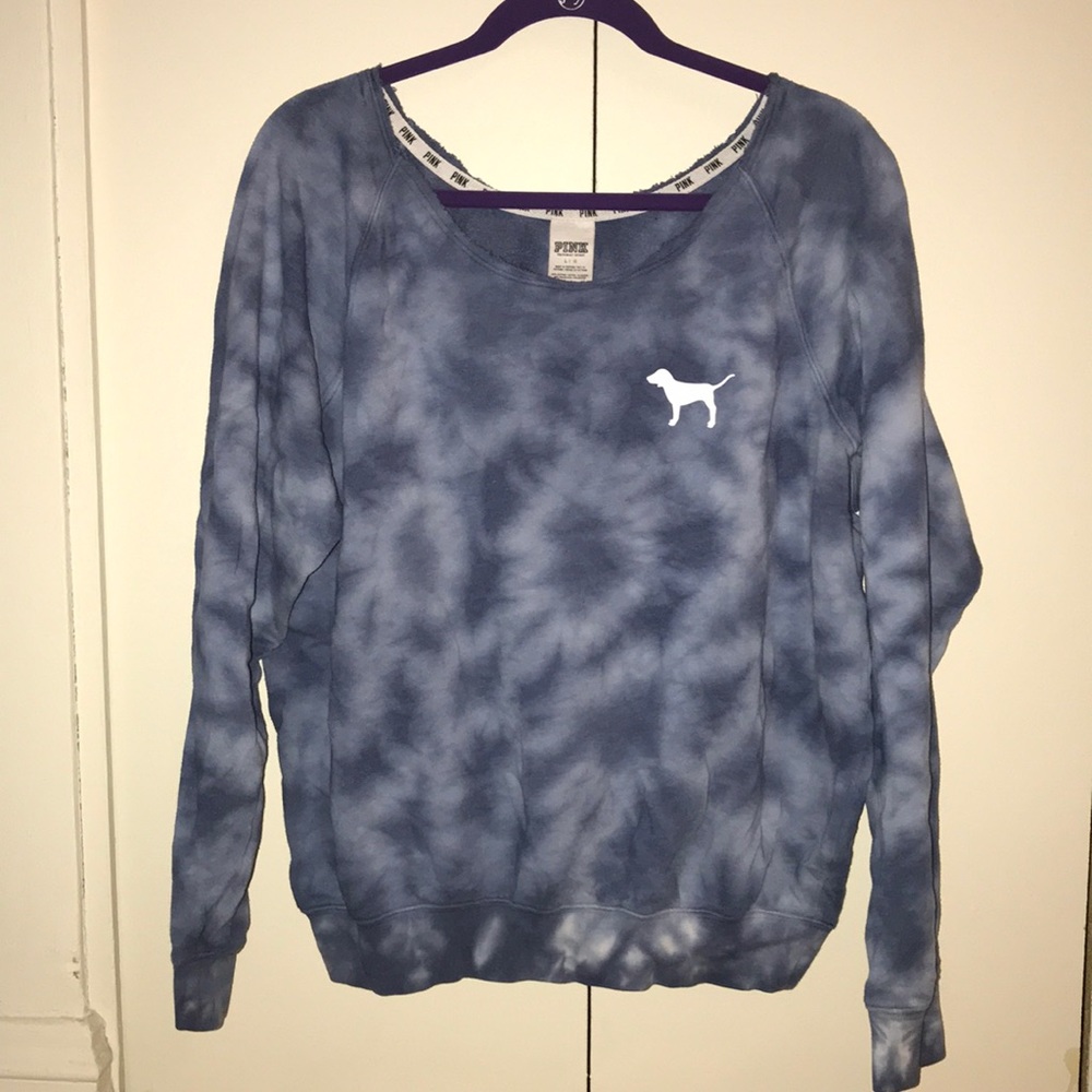 PINK Tie Dye Sweatshirt